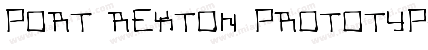 PORT REXTON PROTOTYP字体转换